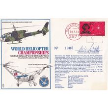 World Helicopter Championships Signed Brigadier Sutcliffe 1970s FDC
