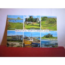 multiview, BEAUTIFUL NORTHUMBERLAND county used postcard by J. Salmon 1981 pm #