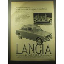 1959 Lancia Appia Sedan Series III Car Ad - An open invitation to learn