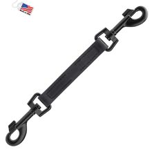 Dog Pet Prong Collar Safety Backup Clip W 3/4" x L 10.5" Black