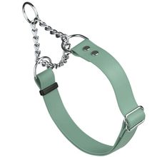 Dog Pet Martingale Collar W 1" x L 14"-20" Sage Green