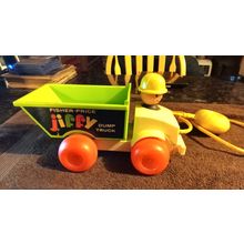 Old Vintage Original Fisher Price Jiffy DumpTruck # 156 9" Long Working 1970