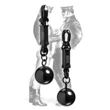 Tom of Finland Barrel Nipple Rings Nipples Ring Master Slave Sub Dom Clip On Set