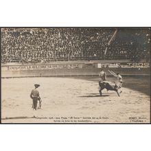 En False de un Banderillero, Plaza El Toreo, Ciudad de México, 1909 - Miret FTP