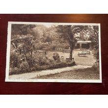 Vintage Black & White Postcard-Ye Olde Toll Gate Tea Garden-Bramber-Unposted