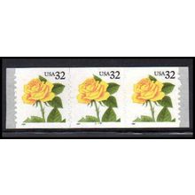 3054 32c Yellow Rose Very Fine MNH PNC 5666/3 PA3692