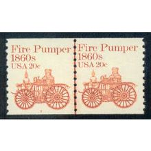1908 20c Fire Pumper Very Fine MNH Dry Gum CNP Left 7 A02176
