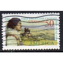 USA 1991 America PUAS - First Americans Crossed over from Asia 50c Airmail Used