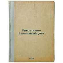 Operativno-balansovyy uchet. In Russian /Balance Sheet Accounting