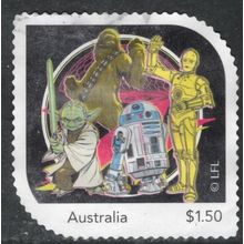 2025, STAR WARS, "THE FORCE". USED SELF-ADHESIVE MYSTAMP. 9