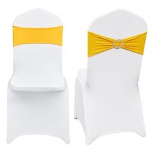 Stretch Spandex Folding Chair Covers, Universal Fitted Chair Cover with Chai...
