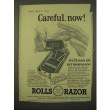 1954 Rolls Razor Ad - Careful, Now!