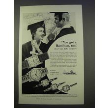 1955 Hamilton Watch Ad - Aren't Our Folks Terrific?