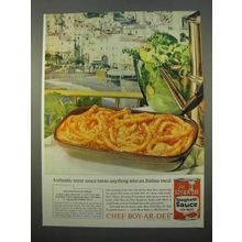 1963 Chef Boy-Ar-Dee Spaghetti Sauce Ad - Meat Sauce