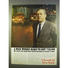 1963 Chemical New York Ad - A Man Works Hard to Get