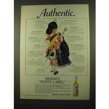 1975 Dewar's White Label Scotch Ad - Authentic