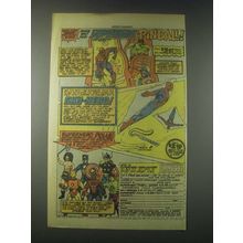 1977 Superhero Merchandise Ad - Marvel Superhero Pinball Games, Sky Heroes