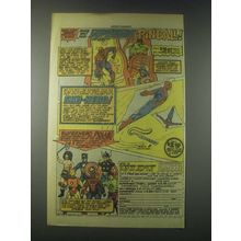 1977 Superhero Merchandise Ad - Marvel Superhero Pinball Games, Sky Heroes