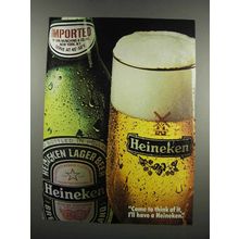 1983 Heineken Beer Ad - Come to Think of It