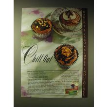 1989 Baker's Chocolate and Karo Syrup Ad - recipe for Chilled Chocolate Tortoni