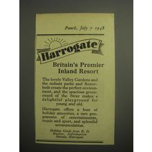 1948 Harrogate Tourism Ad - Harrogate Britain's premier inland resort