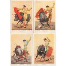 Chamaco Spanish Torero Bullfighter Legend 4x Painting Postcard s