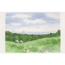 Hampstead Heath from Kenwood in July London Painting Postcard