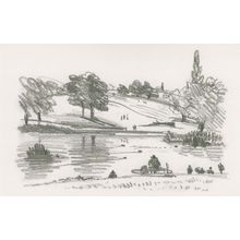 Hampstead Heath River Fleet Highgate Ponds London Painting Postcard