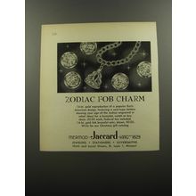 1956 Mermod Jaccard King Jewelry Ad - Zodiac fob charm