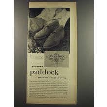 1956 Stetson Paddock Shoes Ad - Up to the ankles in style