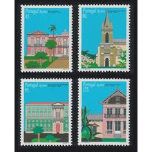Azores Hospital Chapel Architecture of Sao Miguel 4v 1995 MNH SG#549-552