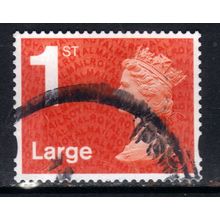 GB 2014 QE2 1st Large Letter Machin used SG U3002 No code ( G487 )