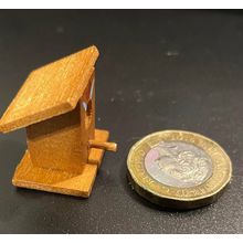 Wooden Birdbox for a Dollshouse Garden