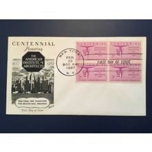 ICOLLECTZONE US 1089 Block Architects FDC First Day Cover (E100)