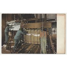Operating cotton compress Texas early 20th C. RPPC Adolph Selige 26