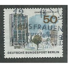 BERLIN -1965 50pf 'NEW BERLIN- ERNST REUTER CENTRE' FINE USED (EBID49-704)