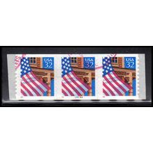 Used 2915Av 32c U.S. Flag Over Porch Fine PNC 55555A/3 10x10 V/UL PA3602