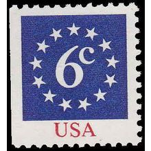 1892 6c Stars Fine MNH Dry Gum BPS MA0827