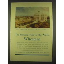 1913 Wheatena Cereal Ad - Standard Food Of Nation