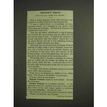 1914 Postum Drink Ad - Sister's Trick