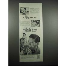 1947 Vitalis Hair Tonic Ad - Alive Looking Hair