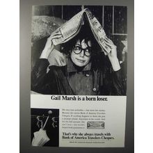 1967 Bank of America Travelers Cheques Ad
