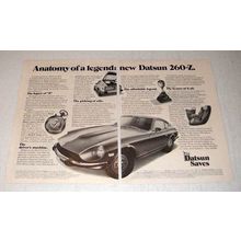 1974 Datsun 260-Z Car Ad - Anatomy of a Legend