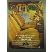 1974 GM Fisher Body Ad - Bic-Car Comfort into Compacts