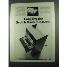 1976 3M Scotch Master Cassette Ad - Long Live