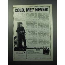 1988 Damart Underwear Ad - Cold, Me? Never!