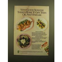 1988 Good Seasons Italian Dressing Ad - Marinated Cornish Hens