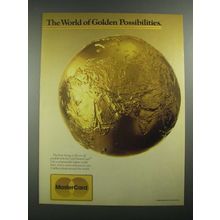 1988 Gold MasterCard Credit Card Ad - World of Golden Possibilities