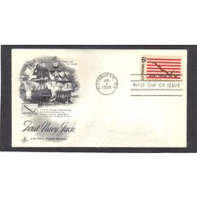 FDC Art Craft 1354 6c First Navy Jack (Cachet-Erased/A) CV42292