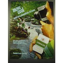 1968 Consulate cigarettes Ad - Move Cool Cool as a mountain stream